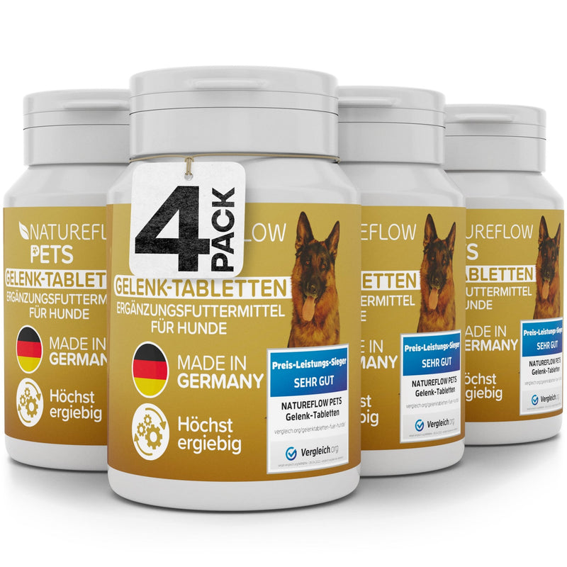 Gelenktabletten - Natureflow Pets - 400 Stück (4x100 Stk.)