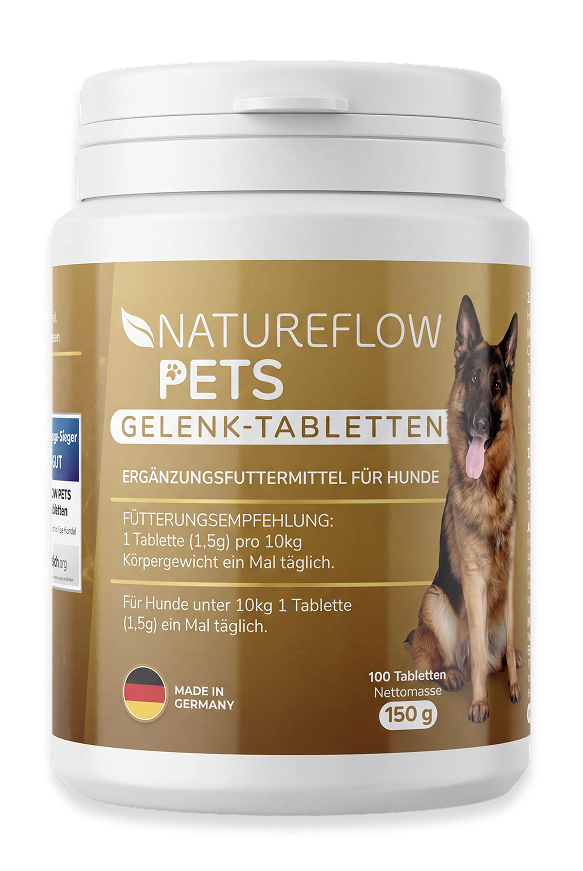 Die Vorteile von Natureflow Pets Gelenktabletten auf einen Blick: