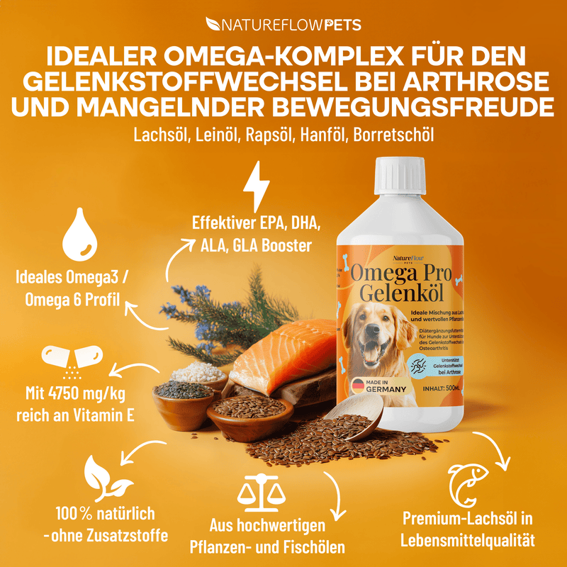 Gelenköl - Natureflow Pets - 1er Pack (500ml)