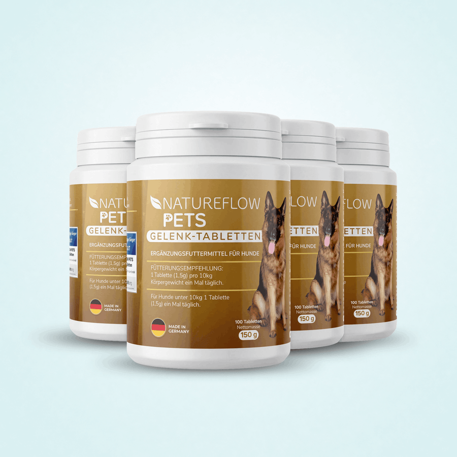 Gelenktabletten - Natureflow Pets - 400 Stück (4x100 Stk.)