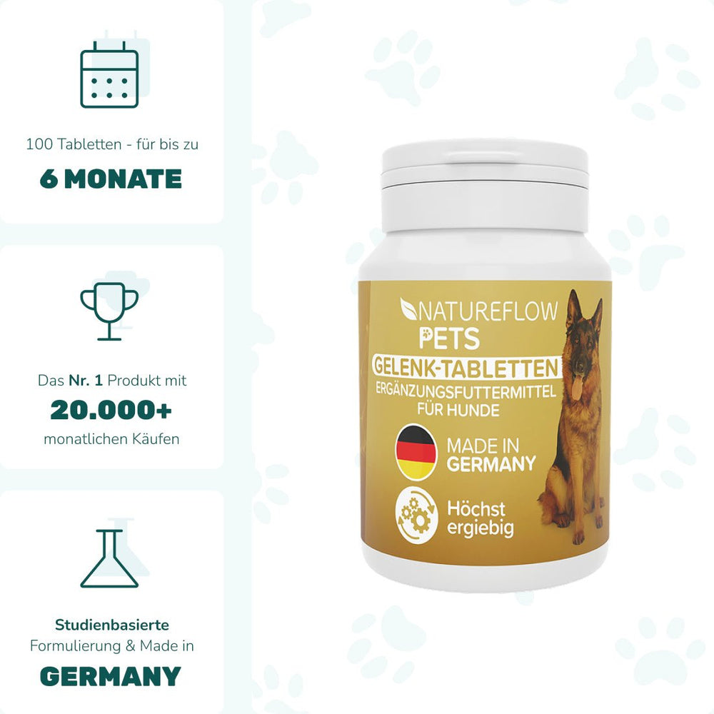 Gelenktabletten - Natureflow Pets - 100 Stück