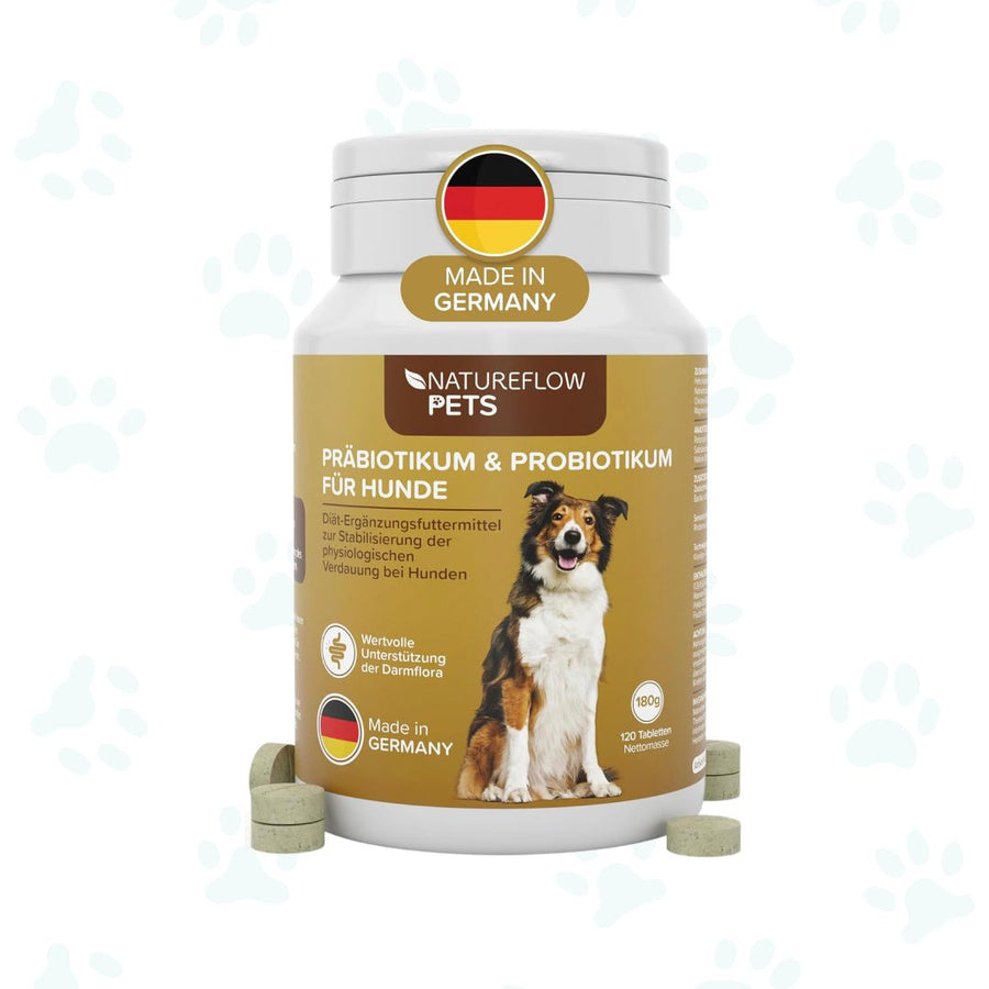 Präbiotikum & Probiotikum - Natureflow Pets - 120 Tabletten