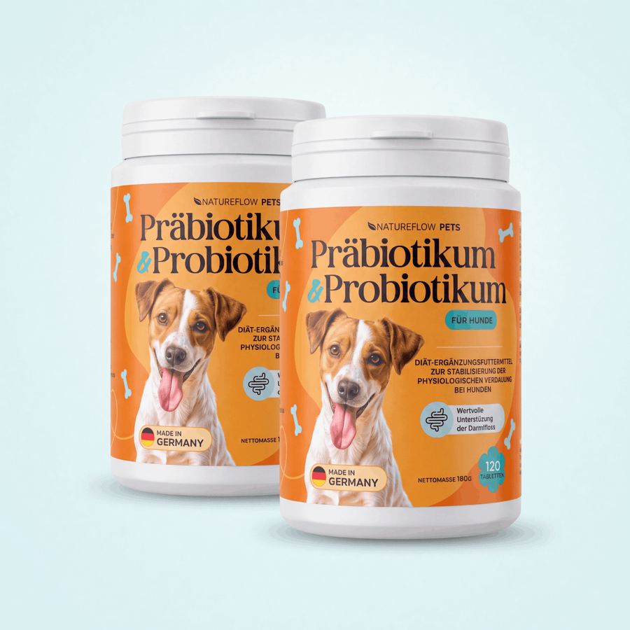 Präbiotikum & Probiotikum - Natureflow Pets - 240 Tabletten (2x120 TAB)