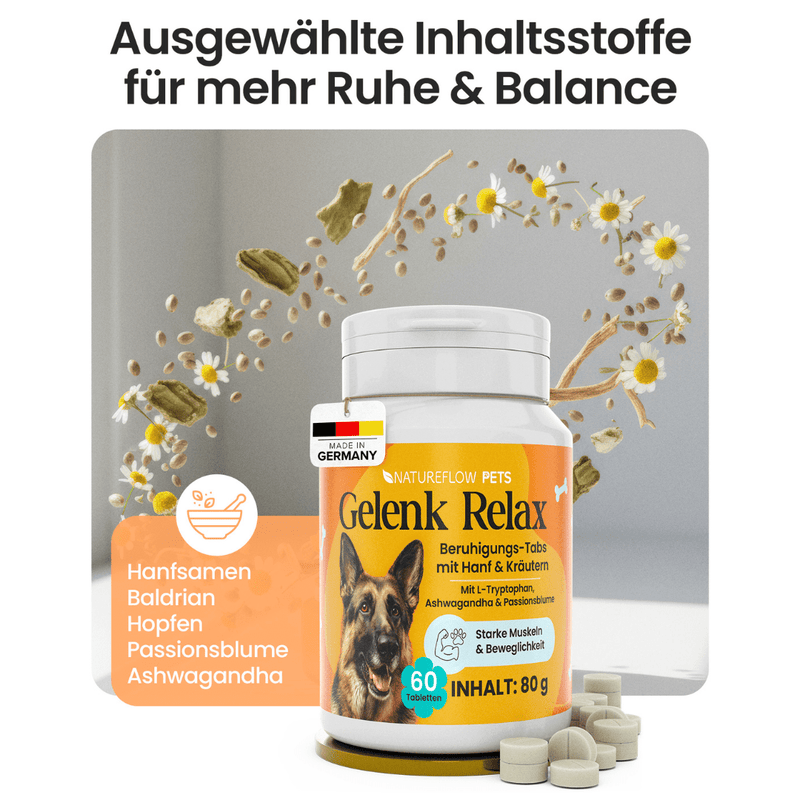Relax Calm Tabletten - Natureflow Pets - 60 Stück