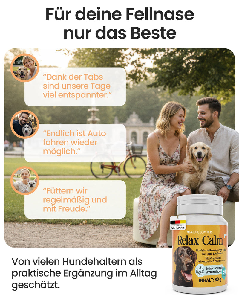 Relax Calm Tabletten - Natureflow Pets - 60 Stück